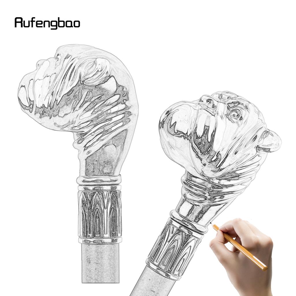 Золотисто-черная ручка для собаки, роскошный узор, трость для пекинеса, модная праздничная трость, декоративная трость, набалдашник, посох 90 см