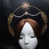 Gold Baroque Crown Star Tiara Headdress Fashion Glory Headband  Character Dress Up