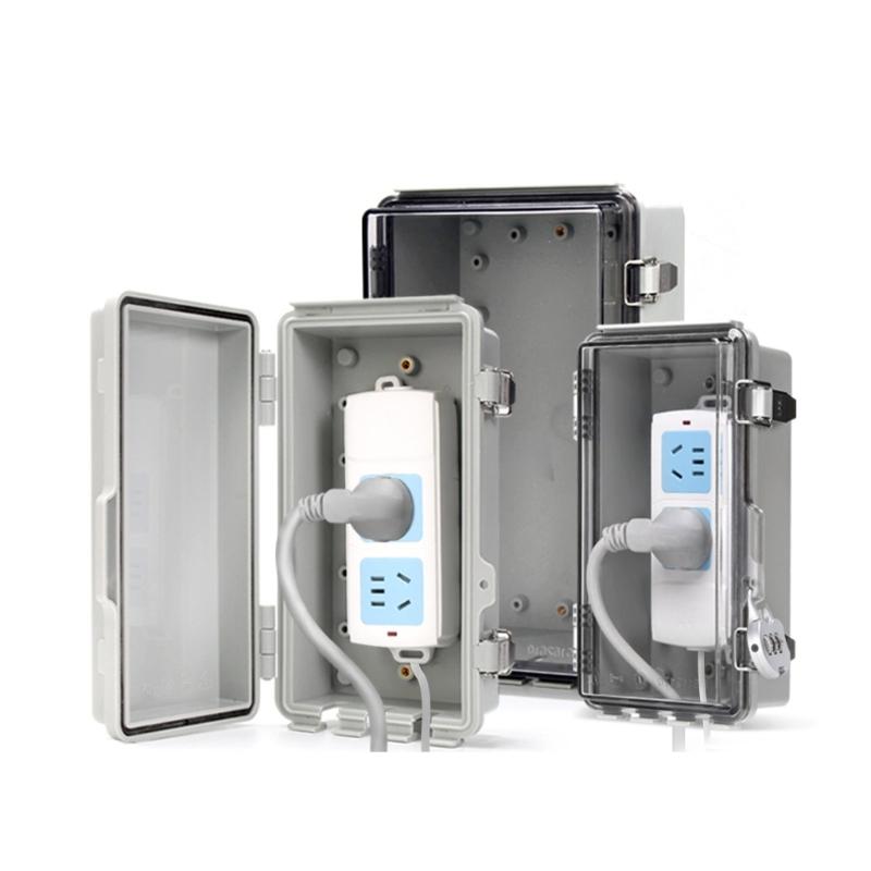 Electrical Enclosure Plastic Outdoor Electrical Connection Box Waterproof Power Box Indoor Wire Shell Easy to Install
