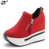 Fashion Spring Autumn Fashion Platform Shoes with Zip Casual Sweet Sneakers Shallow Women Shoes Size 35-40 Fgy