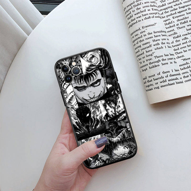 ED8 Berserk Guts Phone Case for Samsung A35 A25 A24 A15 A05S A05 M55 M35 M15 A06 A16 A02 A12 A13 A10 A20 A30 A22 A31 A32 A33 A41 A42 A50