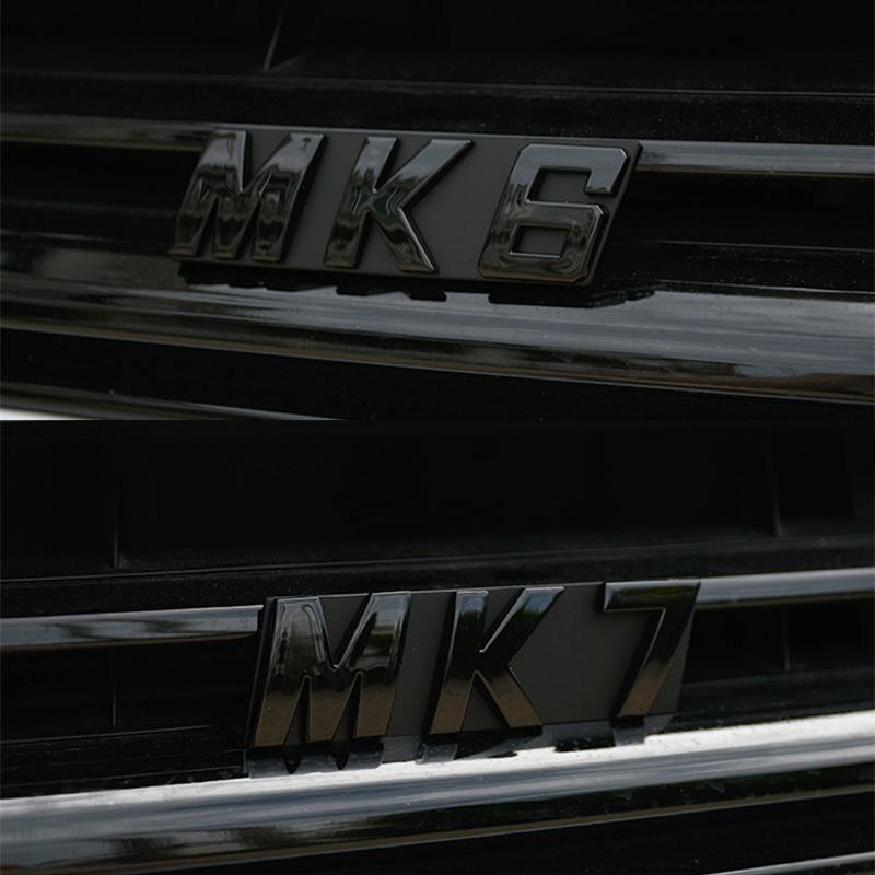 AGLNX1 Car Front Grille Emblem Badge Decals Sticker For VW GOLF 6 7 MK6 MK7 MK7.5 2008-2018 Volkswagen Car Styling Accessories