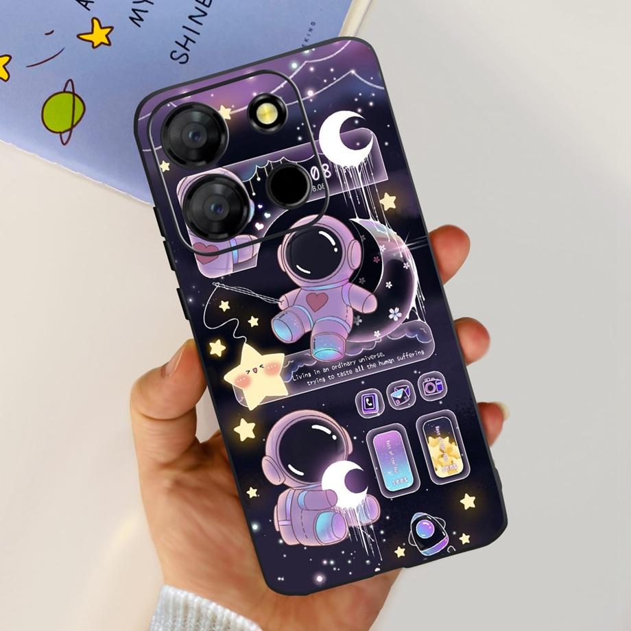 Для телефона Itel A60 A70 A27 A48 Чехол Задняя крышка Матовый Тонкий Мягкий ТПУ Силиконовый Бампер Детская Мода Мультяшный Узор Fundas ITELA60s