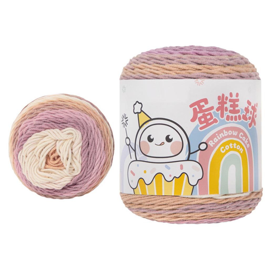 Knitting Yarn Gradient Cake Yarn Soft Yarn Gradient Crochet Yarn Cotton Yarn Fairyland Rainbow Yarn Knitting Accessories