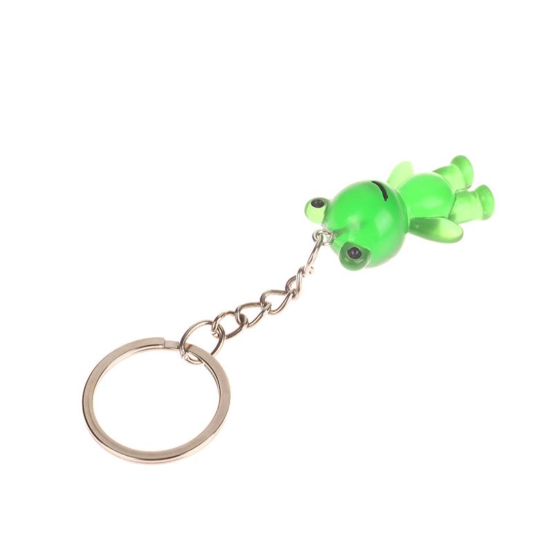 Kawaii мультфильм животные лягушка светящийся брелок креативная девушка сердце светится в темноте брелок сумка кулон автомобиль ключи аксессуары