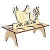 Creative DIY Rabbit Chick Easter Egg Tray Wooden Cute Party Decoration