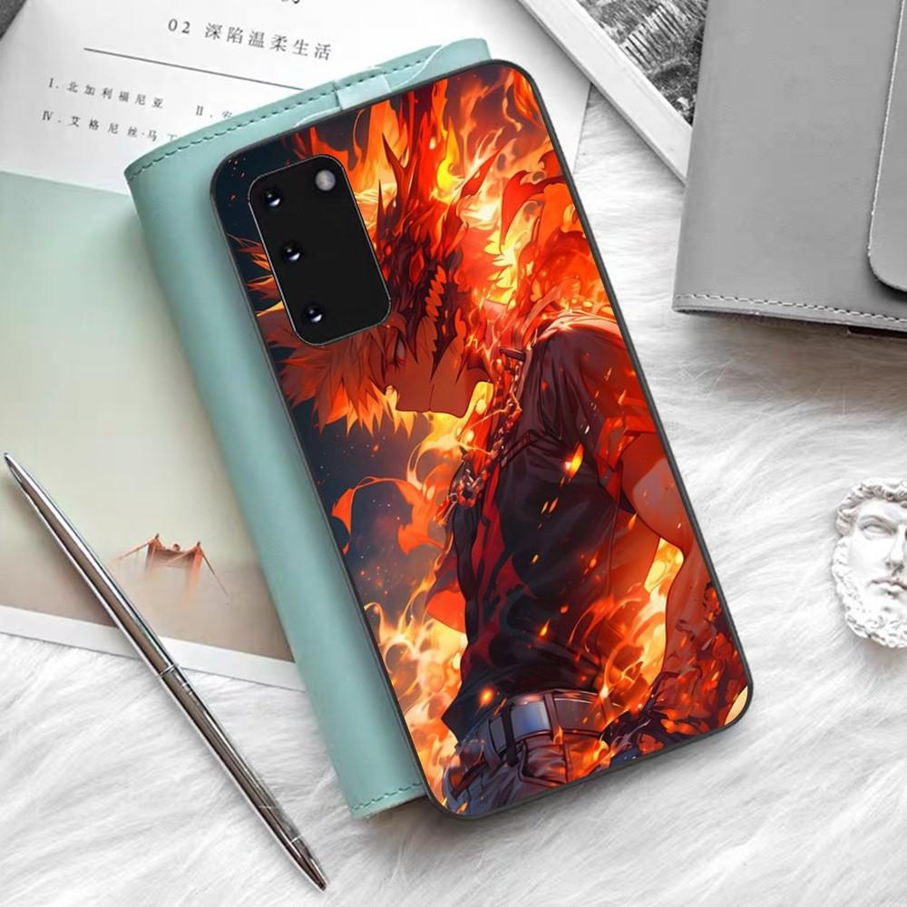 Cartoon B-Bakugo K-Katsuki Phone Case Silicone PC+TPU For Samsung S10 20 30 22 23 24 Plus Lite Ultra Cover
