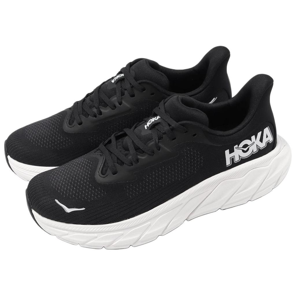 HOKA Arahi 7 2E Широкие Черно-белые Мужские Кроссовки 1147870-BWHT
