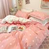 Checkerboard Bedding Set No Comforter Quilt Duvet Cover Pillowcase Flat Sheet Single Queen Size Polyester Bedclothes