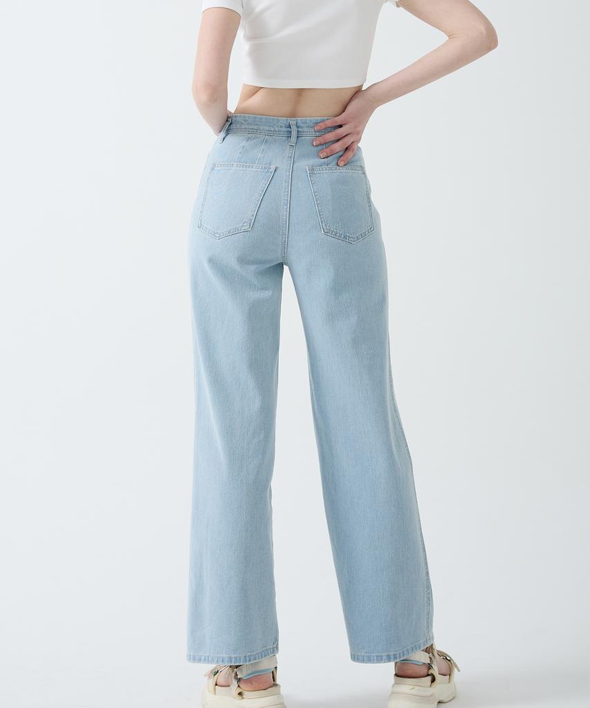 Джинсовые брюки Lam Rn162 Rose Полуширокие
