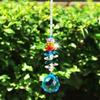 Sparkling K9 Crystal Glass Crystal Car Hanging Rainbow Suncatcher Beautiful Balcony Garden Hanging Ornament A24