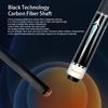 Кий для бильярда KHEALING Carbon T 700 Carbon Fiber 58 дюймов 14 мм Electric Wood Leather Head Black Electric Wood Point Angle Billiard Supplies Joint