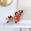 Persimmon Shape Brooch Pin Vivid Appearance Fine Craftsmanship Enamel Brooch Suit Lapel Pin Corsage Accessory