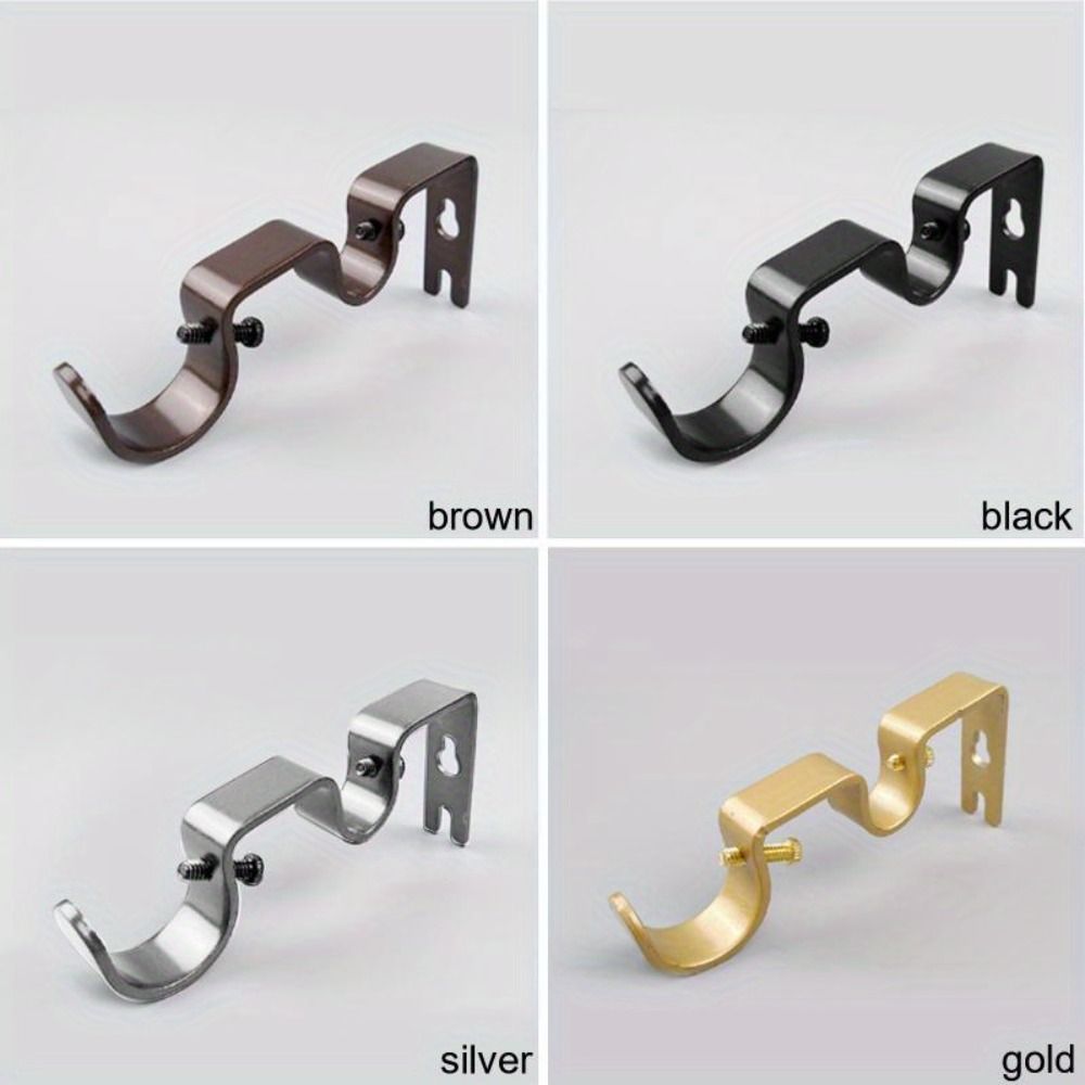 2 шт. Сверхпрочный держатель для римской штанги, Двойная штанга, Двухслойные подвесные кронштейны, Окна