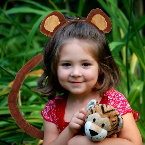 Monkey Headband Costume Accessories For Kids With Ears And