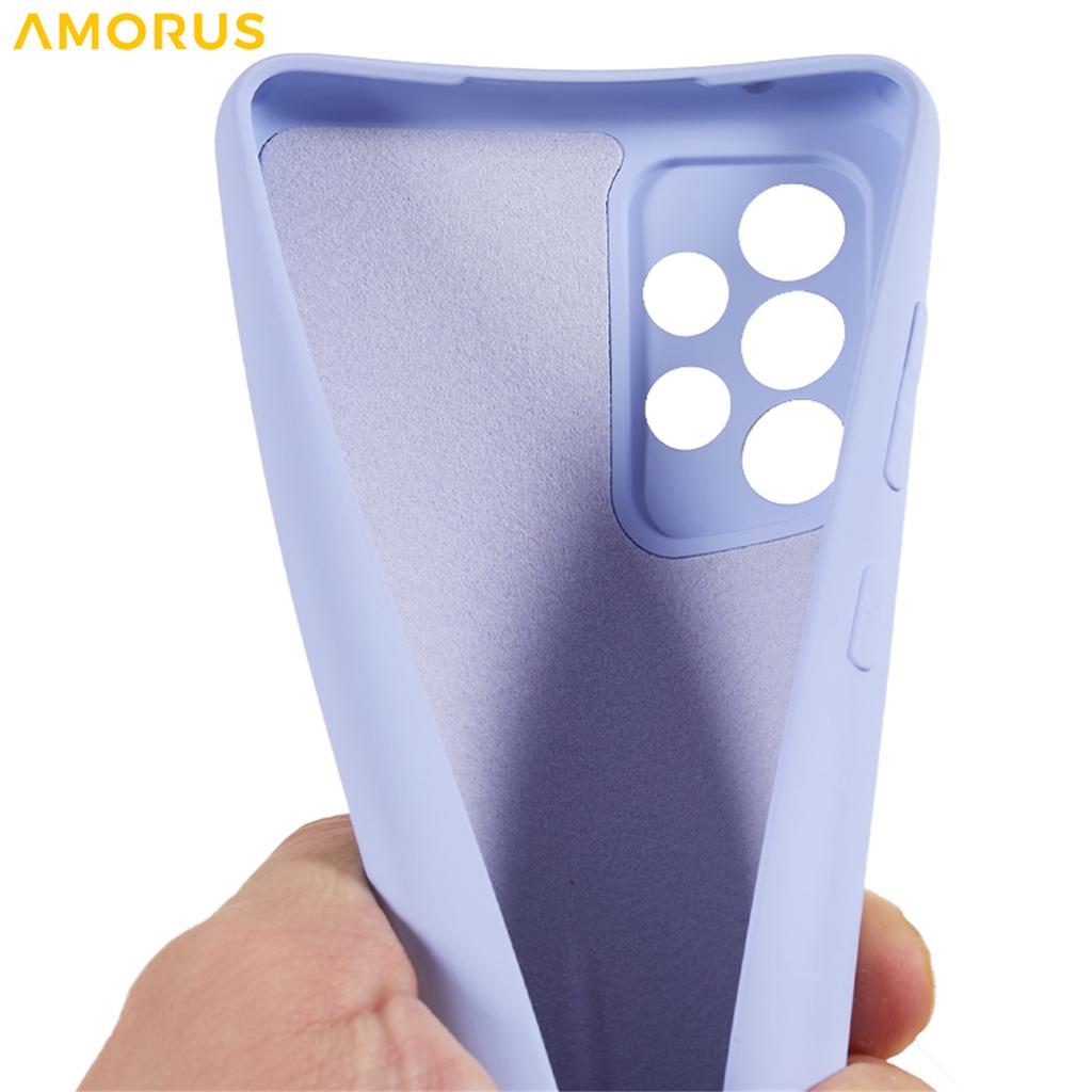 For Samsung Galaxy A32 5G/M32 5G Case Precise Cutouts TPU Fiber Lining Shockproof Phone Cover