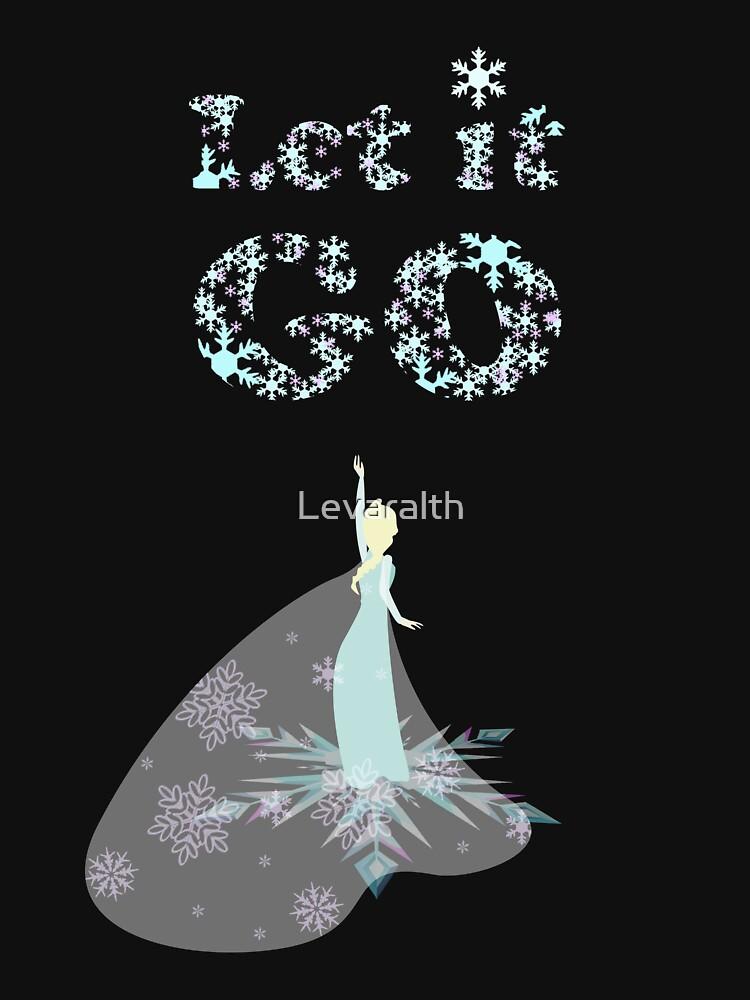 Frozen Let it snow Fitted T-Shirt