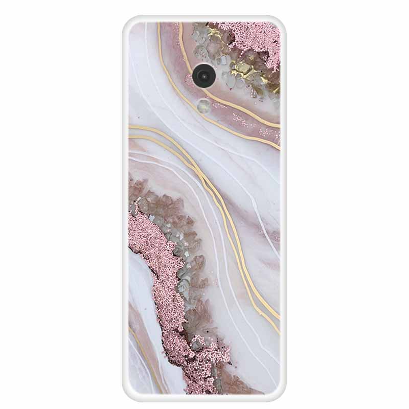 Чехол для Nokia 215 4G 2024 Nokia 235/220 4G 2024 Мраморный Рисунок Прозрачный ТПУ Задняя Крышка Чехол для Nokia220 4G Защитный Прозрачный Оболочка