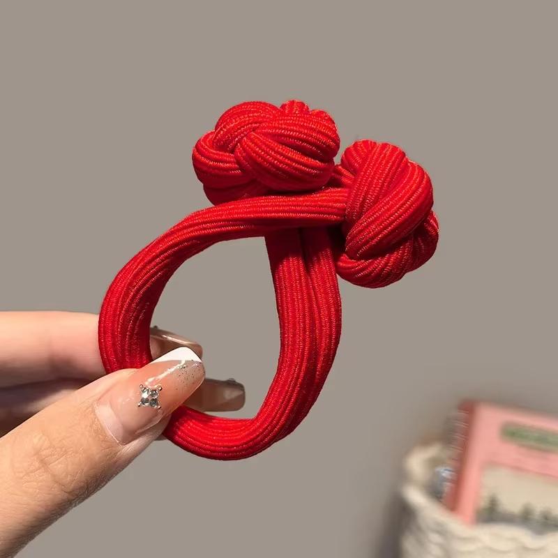 Китайские узелковые косички резинки для волос для женщин и девочек резинка для волос повязка на голову с высокой эластичностью двойная повязка на голову стильный головной убор