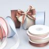 Романтичная и уютная двухцветная полиэстеровая/хлопковая лента, однотонная резинка для волос, бант, головной убор, аксессуар, прилагаемый к подарочному завязанному мешочку, маленькая лента для шарфа