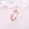 Tancise Classic 925 Sterling Silver 4*6 Pink Quartz Ring Ladies Jewelry Wedding Promise Party Gift