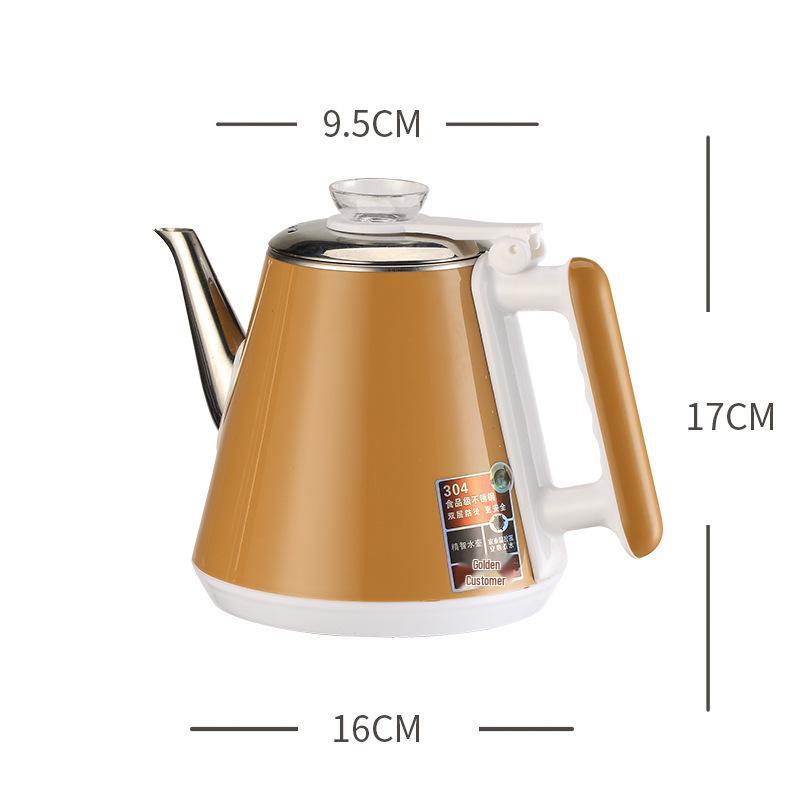 Stainless Steel Electric Tea Kettle with Water Dispenser, Tea Stove, and Five Rings - Compact Single Kettle