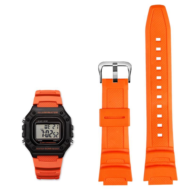 Силиконовый ремешок из смолы для часов Casio Band SGW-300 SGW-300H/400/500 AE1200 AE1100 MRW-200 W218H Водонепроницаемый резиновый спортивный ремешок для часов