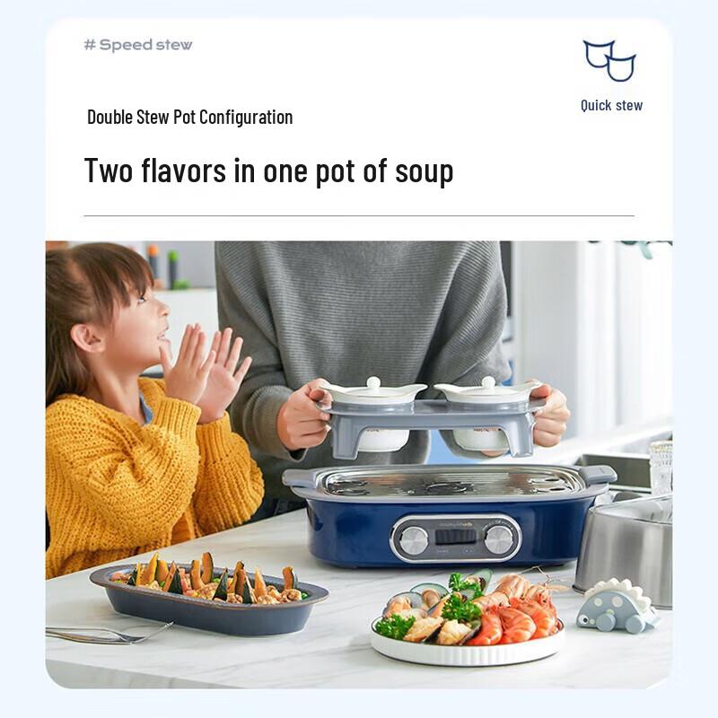 Многофункциональная пароварка-тушилка Morphy Richards 12 л MR1168 вилка CN (адаптер в комплекте)