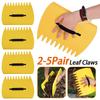Захваты для листьев Удобные ручные грабли для листьев Зубчатые Ловушка для листьев на открытом воздухе для сбора листьев Травы для обрезков Кустарников Мусора