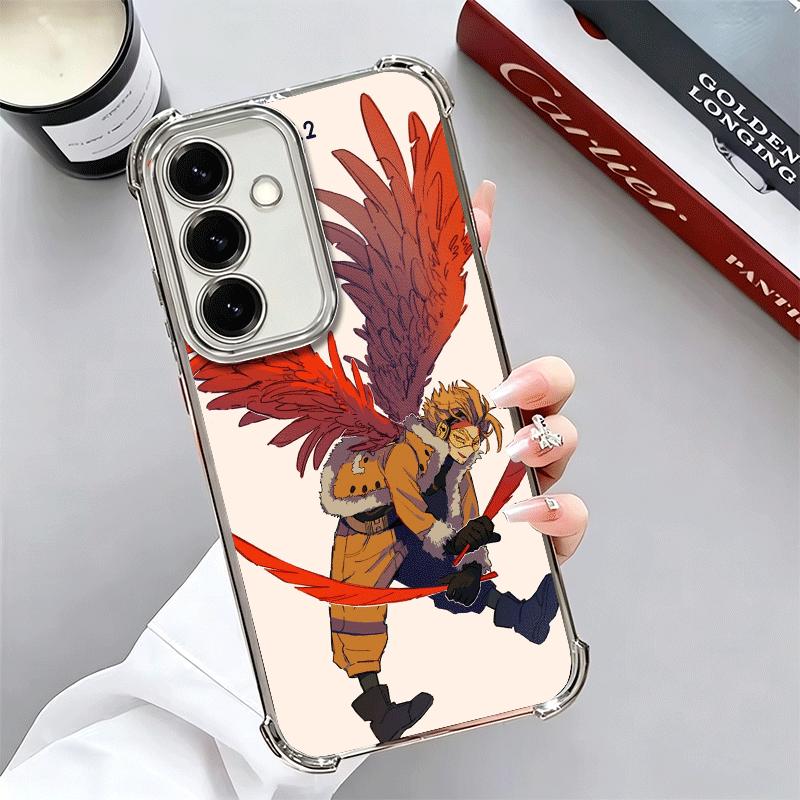 MHA My Hero Hawks Мягкий чехол для телефона для Samsung A17 A27 A07 A37 A57 A16 A56 A15 A55 A14 A54 A13 A53 A26 A36 A25 A35 A24 A34 A23 A3