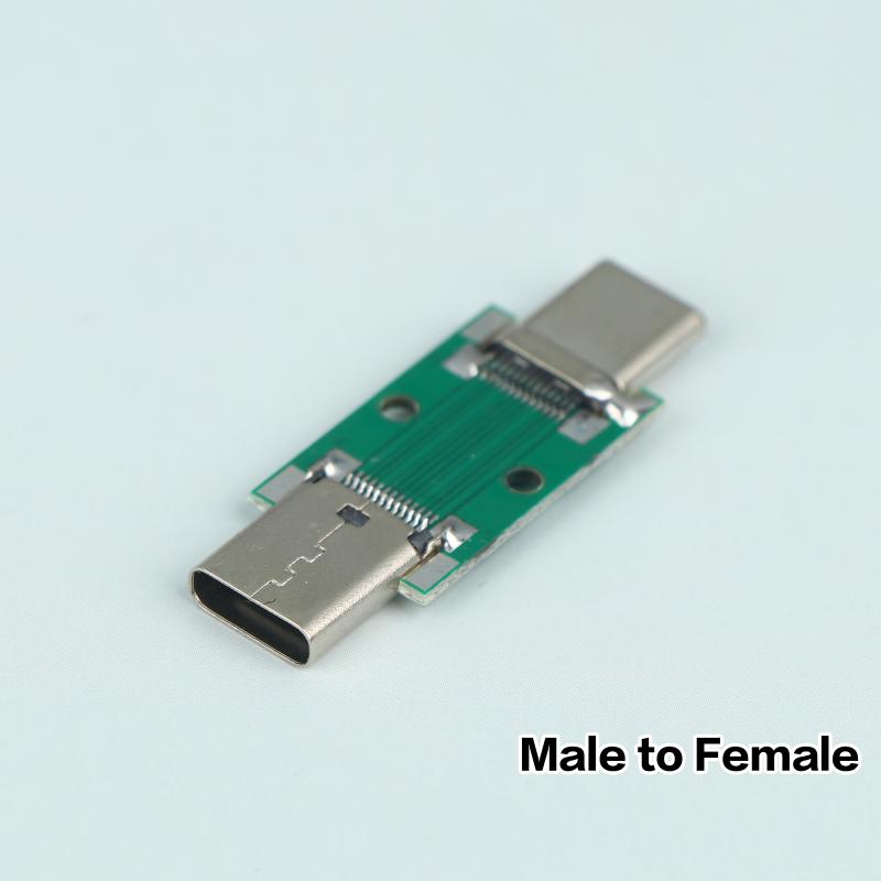 Многофункциональная тестовая плата Type-C USB 3.1 Type C 24-контактная гнездо-гнездо 24P Высокотоковый адаптер Печатная плата