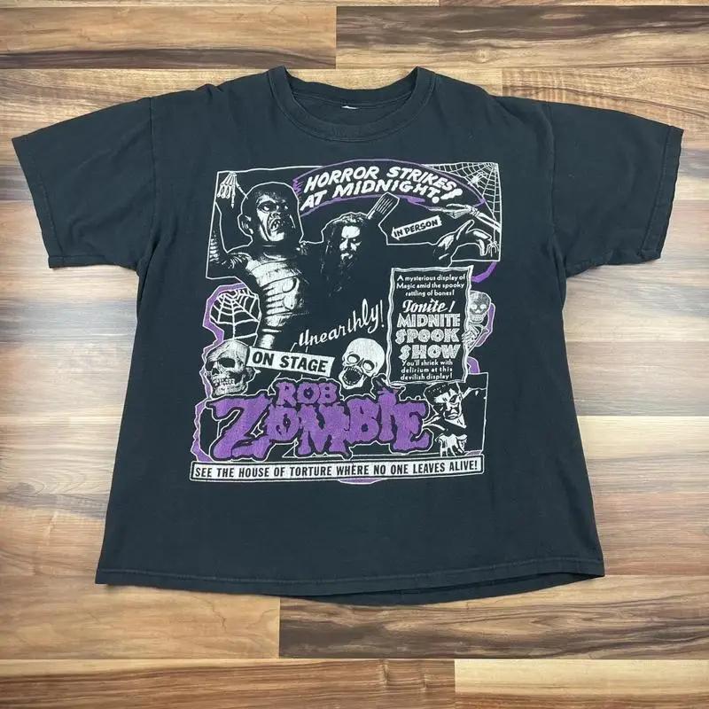 Rob Zombie T shirt black tee heavy cotton S XL NH