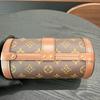 [Pre-Owned] Papillon Trunk Monogram Chain S-Lock Closure Coated Canvas With Leather Trim Shoulder Bag - Very Good #1V8QTQB