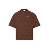 X Jacquemus Co-Branded Hollow-Out Dropped Shoulder T-Shirt V1 Unisex Tops Cocoa-Brown FJ3478-259