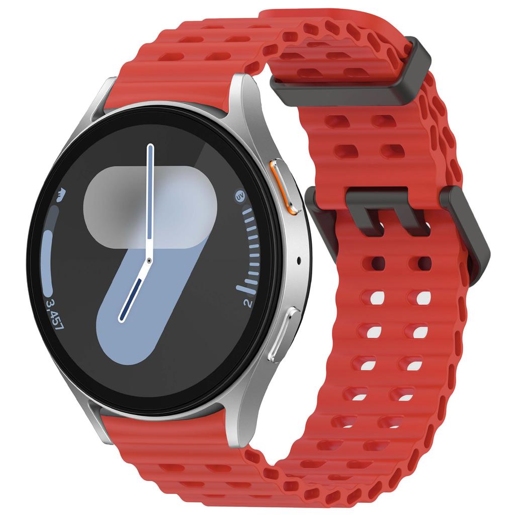 Морской ремешок для Samsung Galaxy Watch 7 FE 5 6 4 Classic 5 pro 40 44 мм Без зазоров Силиконовый браслет correa Galaxy Watch6 watch4 Ремешок