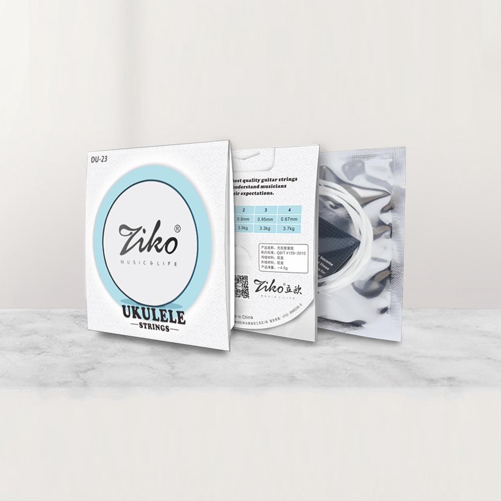 Nylon Ukulele Strings Set 4 Strings Set(.024 .026) Replacement Practice Universal for 23 Inch Concert Ukulele Hard