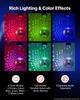 VEVOR Mirror Disco Ball 300 mm Hanging Ball with Motor Remote LED Lights, for Party Home Decoration Stage Props DJ Dance Club, RGB + 3 Mixed Colors