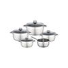 Batterie de cuisine - BAUMALU - 341979 - Inox - 9 pieces - Tous feux dont induction