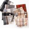 Winter Plaid Faux Cashmere Scarf