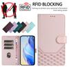 Leather Case Wallet Durable RFID Blocking Card Holders Shockproof Kickstand Protective Flip Cover For Infinix Hot50 Pro Plus/Infinix Zero 40 Smart9