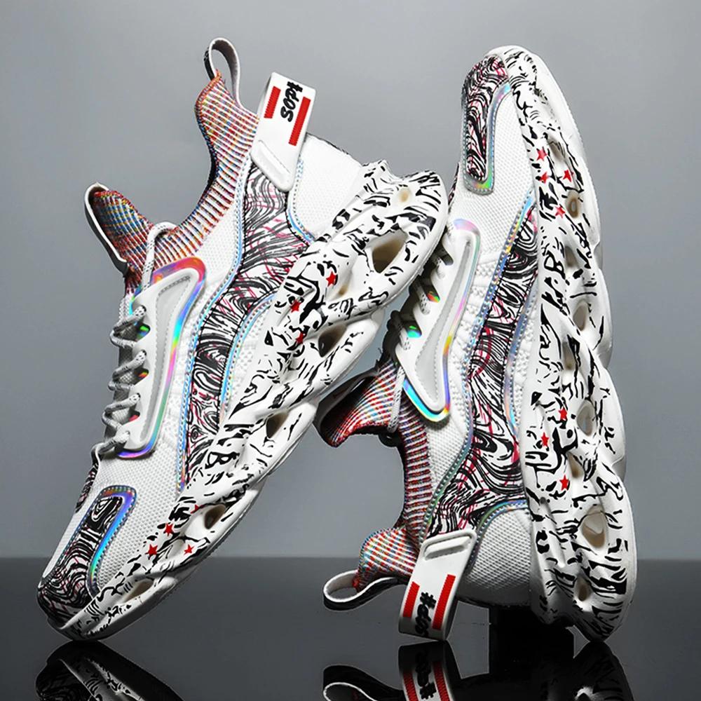 Мода 2024 Кроссовки Мужские повседневные мужские туфли теннисные Роскошные кроссовки для бега Дышащая обувь модные мокасины кроссовки