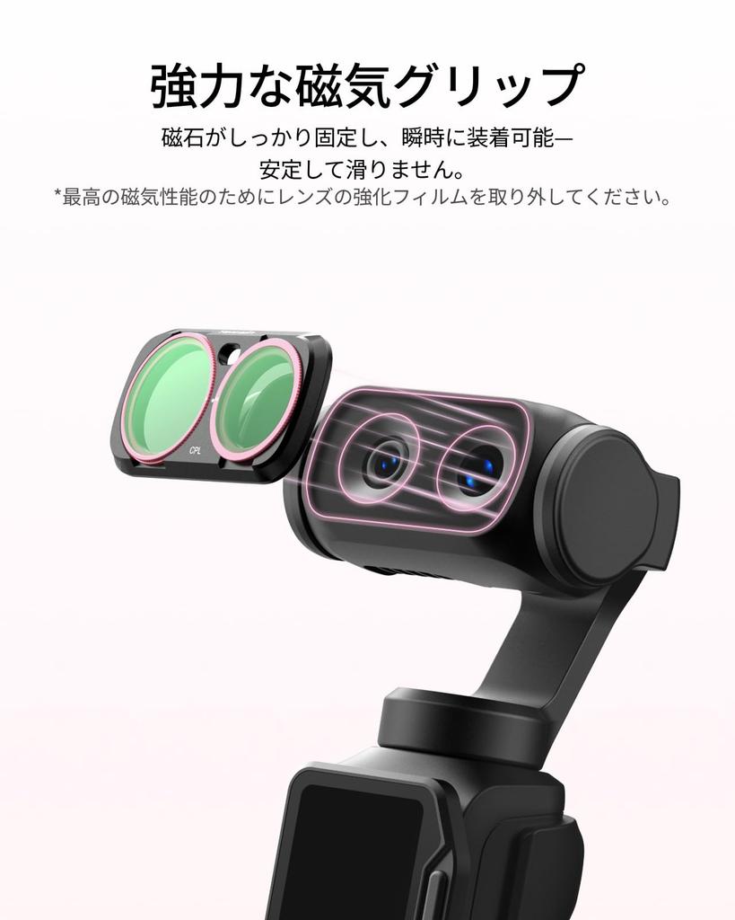 TELESIN Insta360 Luna Ultra Exclusive VND Variable ND Black Lens Filter Set [CPL + 2-32 + 1/4 Mist]