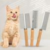 Cat Comb Stainless Steel Cat Brush Dog Hair Brush Wood Handle Pet Hair Remover Cats Comb Pet Grooming Cleaning Tools Accessories