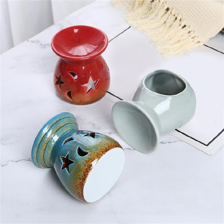 Beautifully Craft Ceramic Incenses Holder Featurings Star And Moon Essential Oil Burners Perfect For Meditations