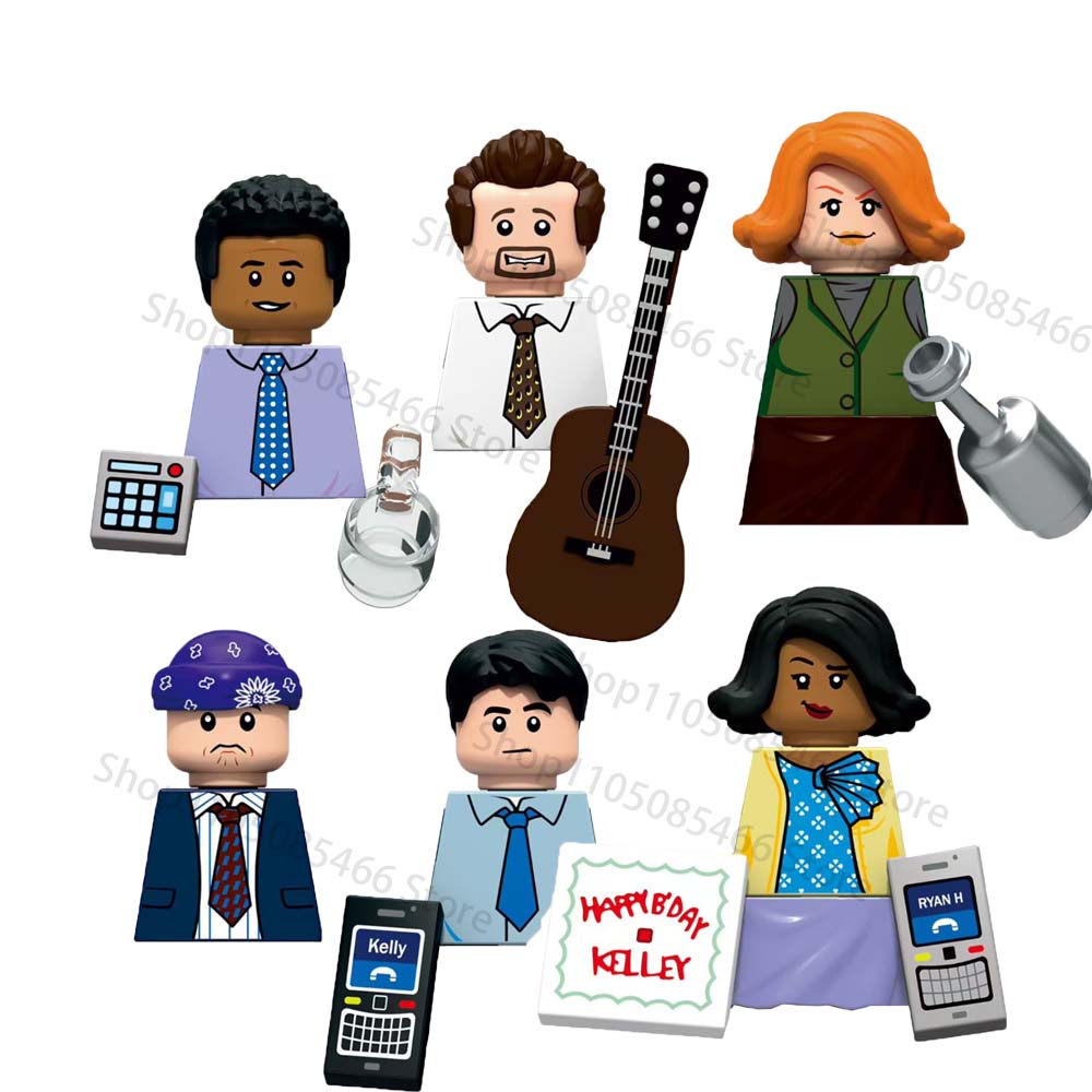 ГОРЯЧИЙ ТВ-фильм The Office Модель Кирпичи Мини Строительные Блоки Совместимые Сборка Пазл Фигурки Действия Кукла Игрушка Детские Подарки на День Рождения