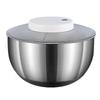 Electric Large Salad Spinner Stainless Steel 4500ml Efficiency Salad Spinner for Drying Leafy