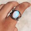 Opalite Gemstone 925 Sterling Silver Plated Adjustable Ring Jewelry NST-J2H27592