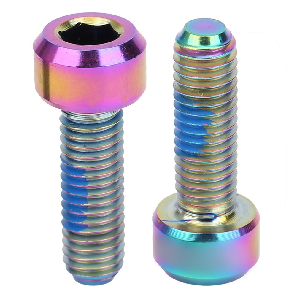 Mountain Bike Stem Screw Titanium Alloy Road Bicycle Seat Tube Clip Ring Fixed Accessory