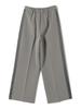 Ships Colors Women's Hand Washable Satin Side Stripe Pants, Gray, Size M, 223110023