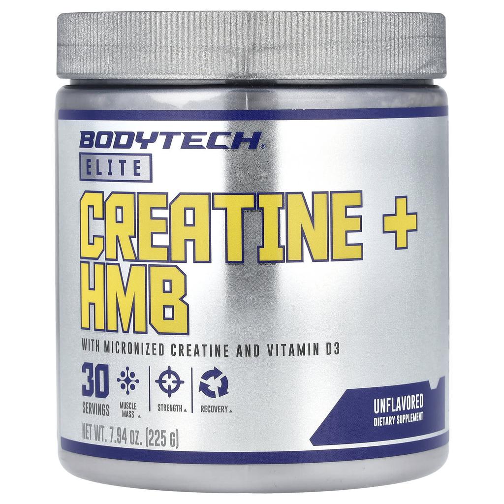 Elite, Creatine + Hmb, Unflavored, 225G(7.94Oz)